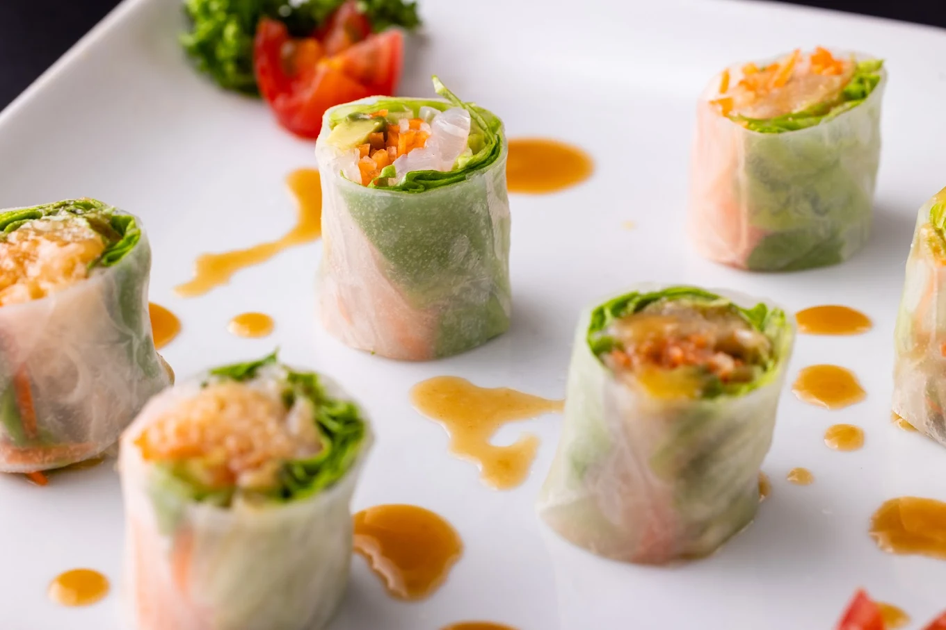 Shrimp & Avocado spring rolls